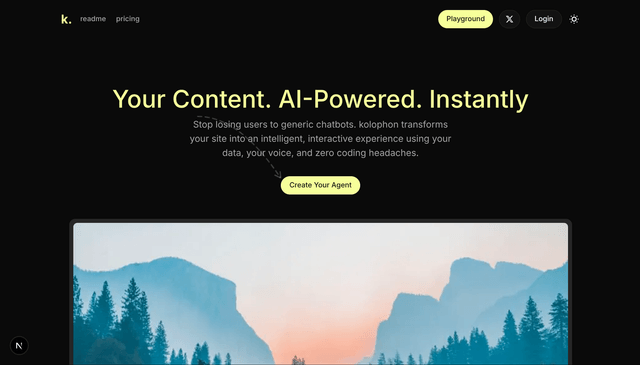Kolophon - No-Code RAG Application Builder